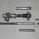 Shortened Miata steering rack components.